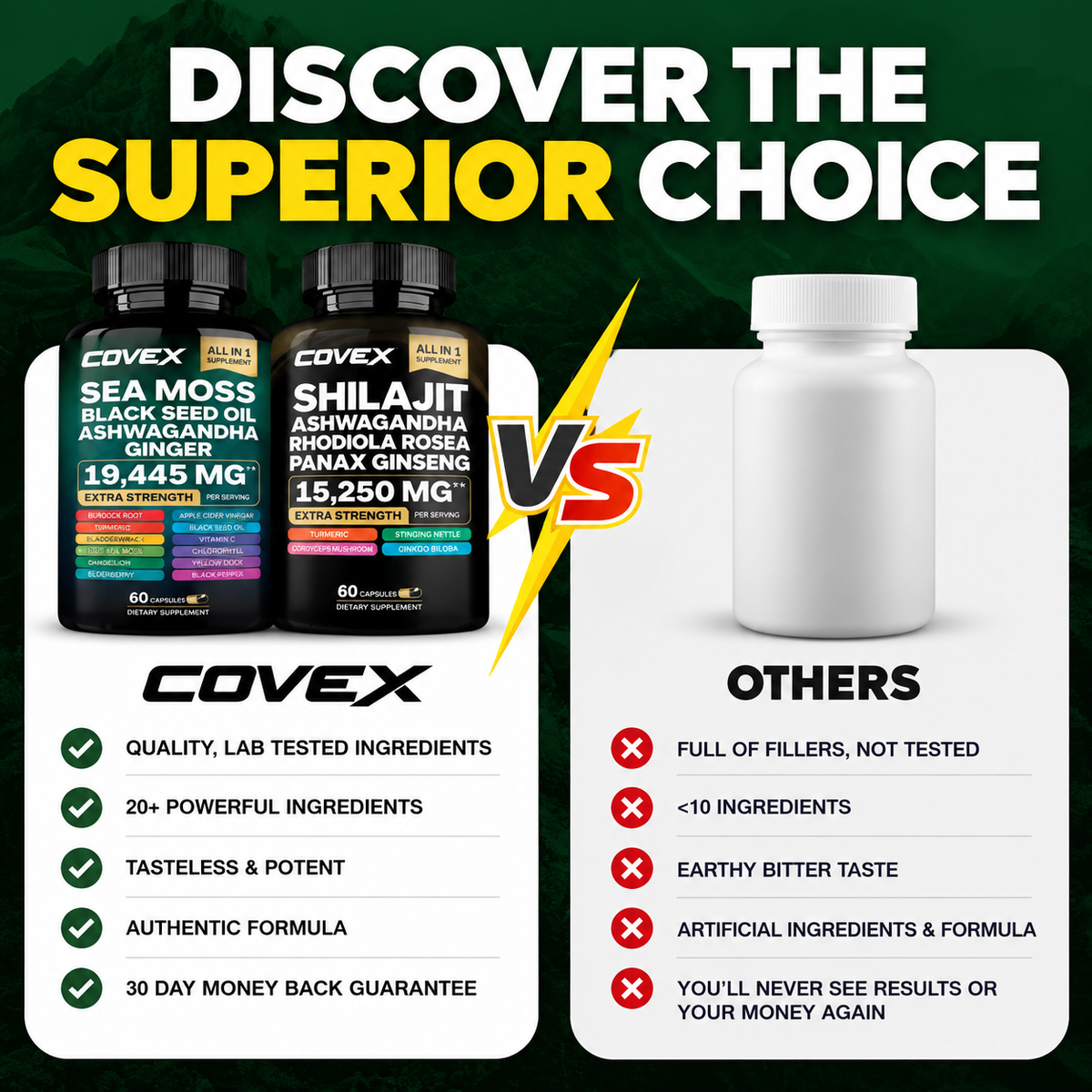 Covex 20-in-1 Supplement Bundle